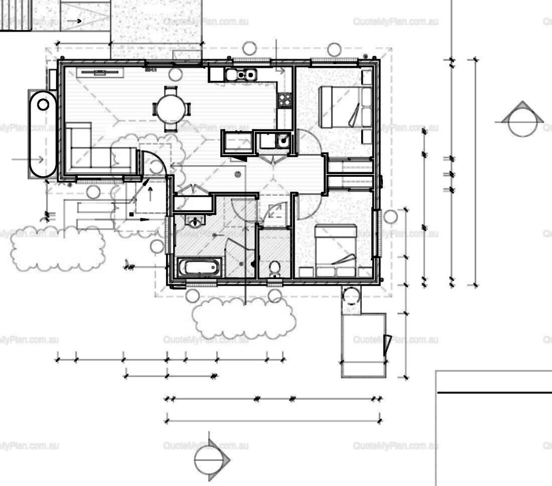 2 Bed Small Home floor plan