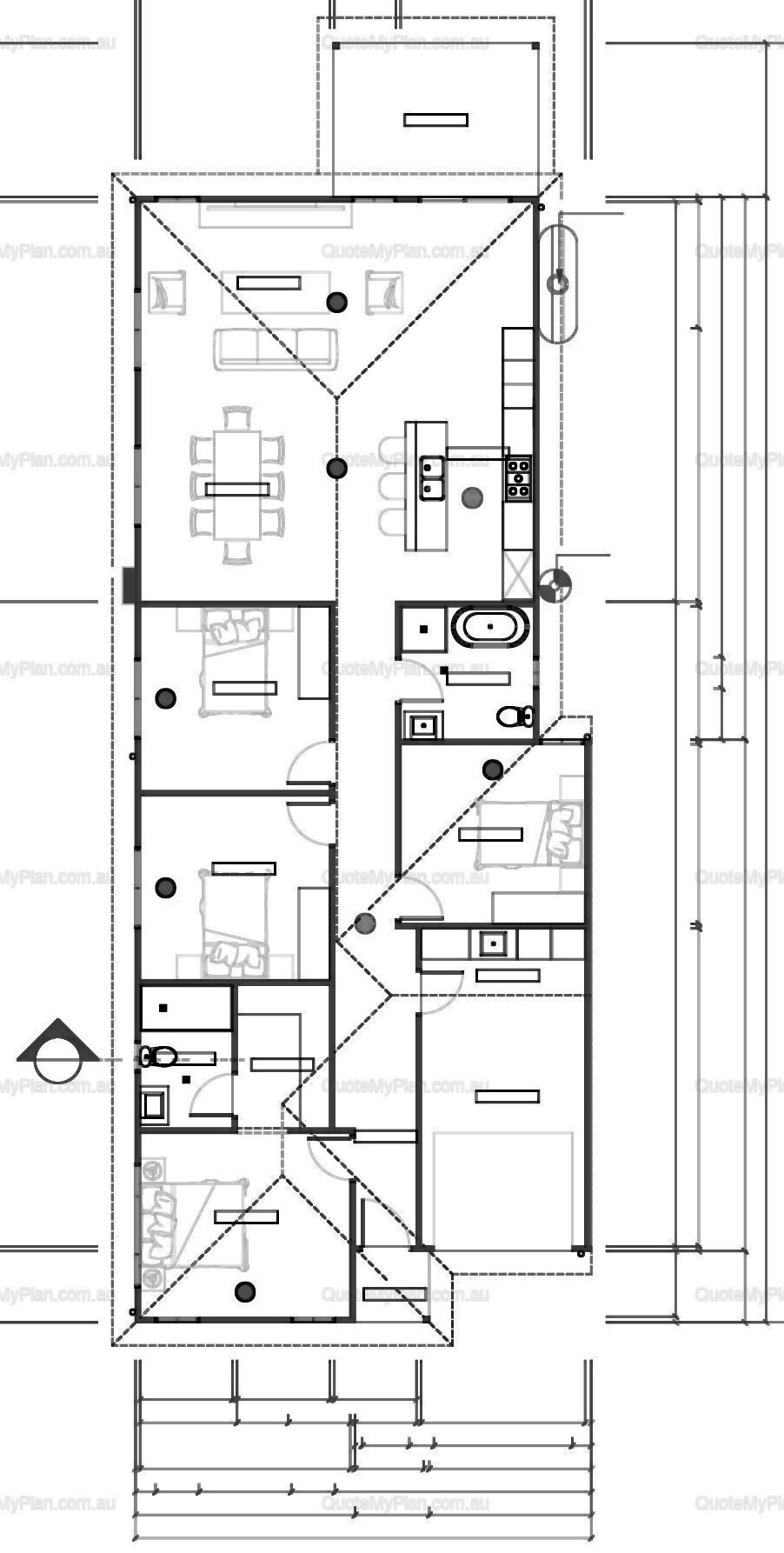 4 Bed Standard Family Home floor plan preview